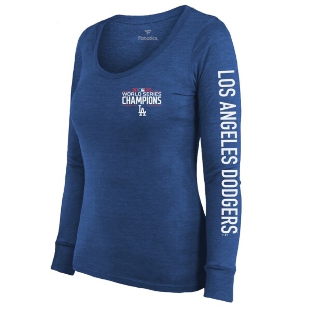 Fanatics Women's Blue World Series Champions Top